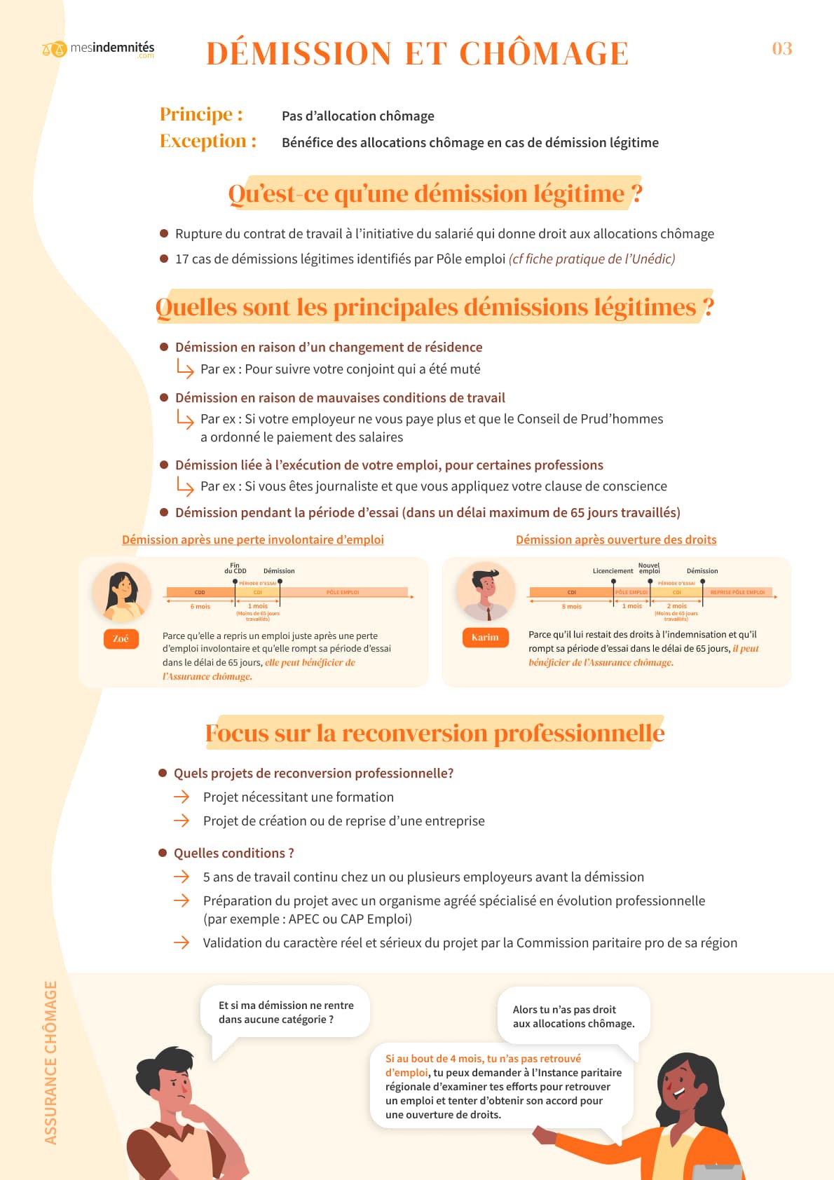 Démission et chômage