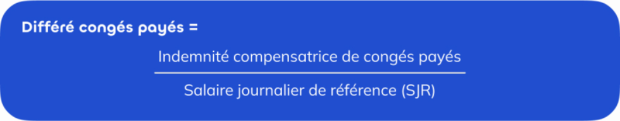 Différé congés payés